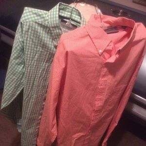 2 medium Trademark LS Button Ups